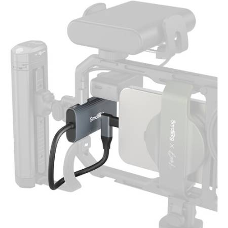SmallRig 4598 - hub USB-C 4w1 z funkcją adaptera audio, szary_2